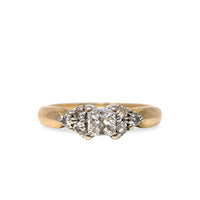 14K Gold 1/2tcw Diamond Engagement Ring - Size 5.75