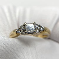 14K Gold 1/2tcw Diamond Engagement Ring - Size 5.75