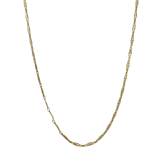 18K Gold Italian 23” Filigree Necklace (10g)