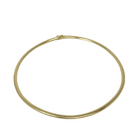 14K Gold 4mm 16” Omega Style Necklace (21g)