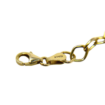 14K Gold Italian Triple Ring Drop 16" Necklace (7.8g)
