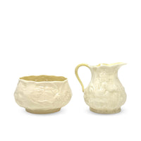 Belleek "Lotus" Cream & Sugar (5th Mark)