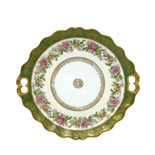 L Straus & Sons Limoges Handled Plate