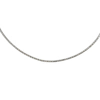 14K White Gold 15.5” Cable Necklace