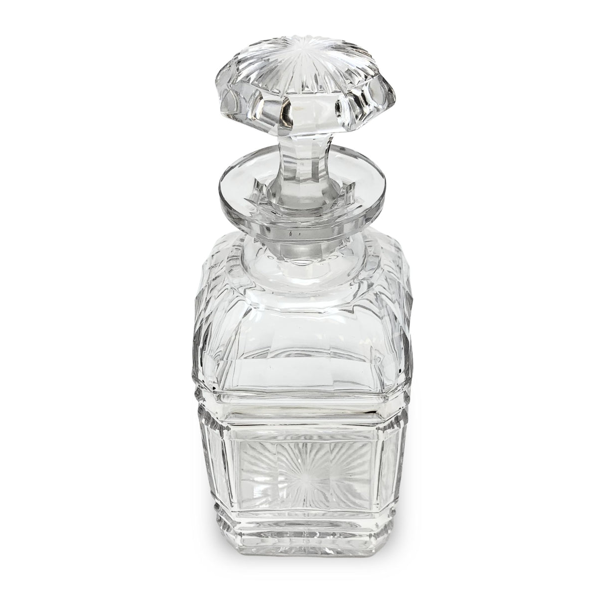 Vintage Paneled Square Decanter