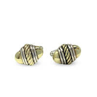 David Yurman 14K Gold & Sterling Classic Cable Cufflinks