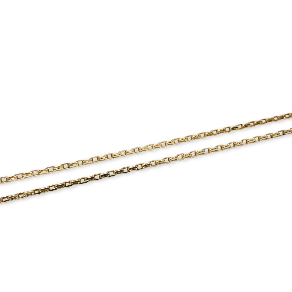 Antique Italian 14K Gold 30” Watch Chain Necklace