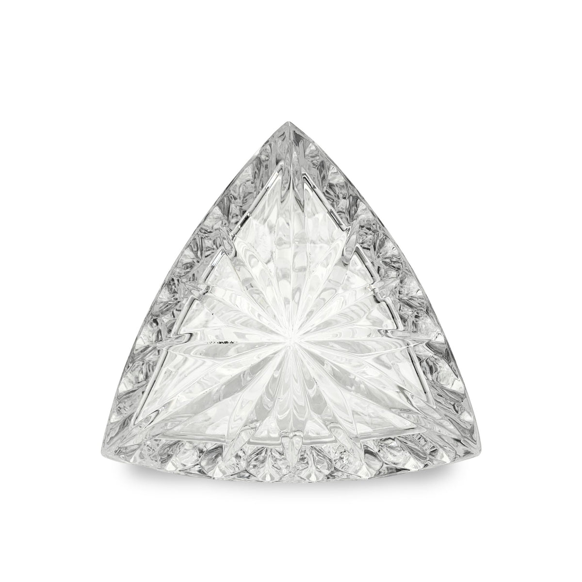 Vintage Triangular Cut Crystal Decanter