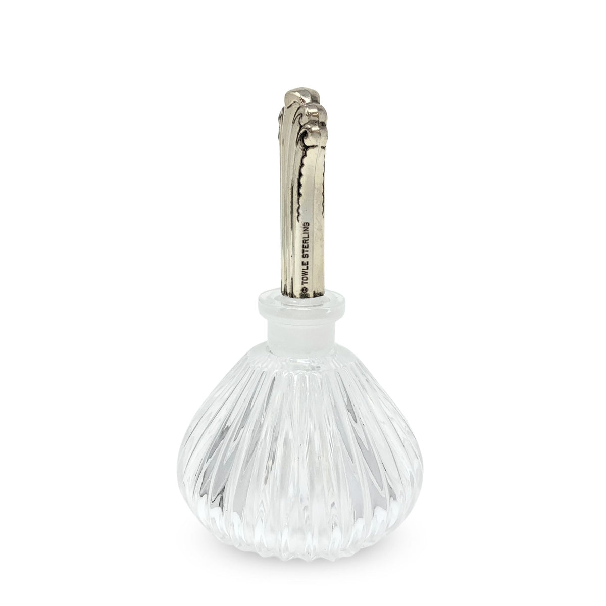 Towle Sterling & Crystal Silver Plume Perfume Bottle