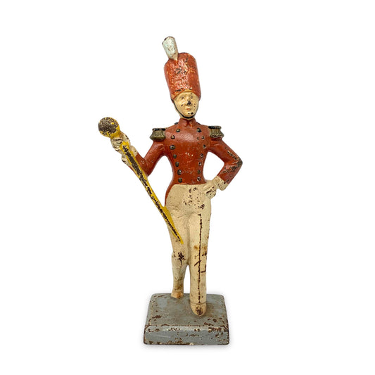 1930's Cast Iron Drum Major Doorstop