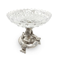 Christofle Silver Plated Bronze/Baccarat Centerpiece Bowl