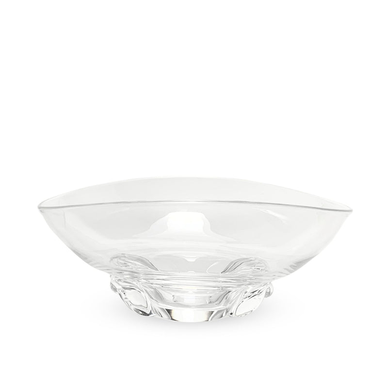 Stueben Crystal Modernist Basket Shaped Bowl #8079