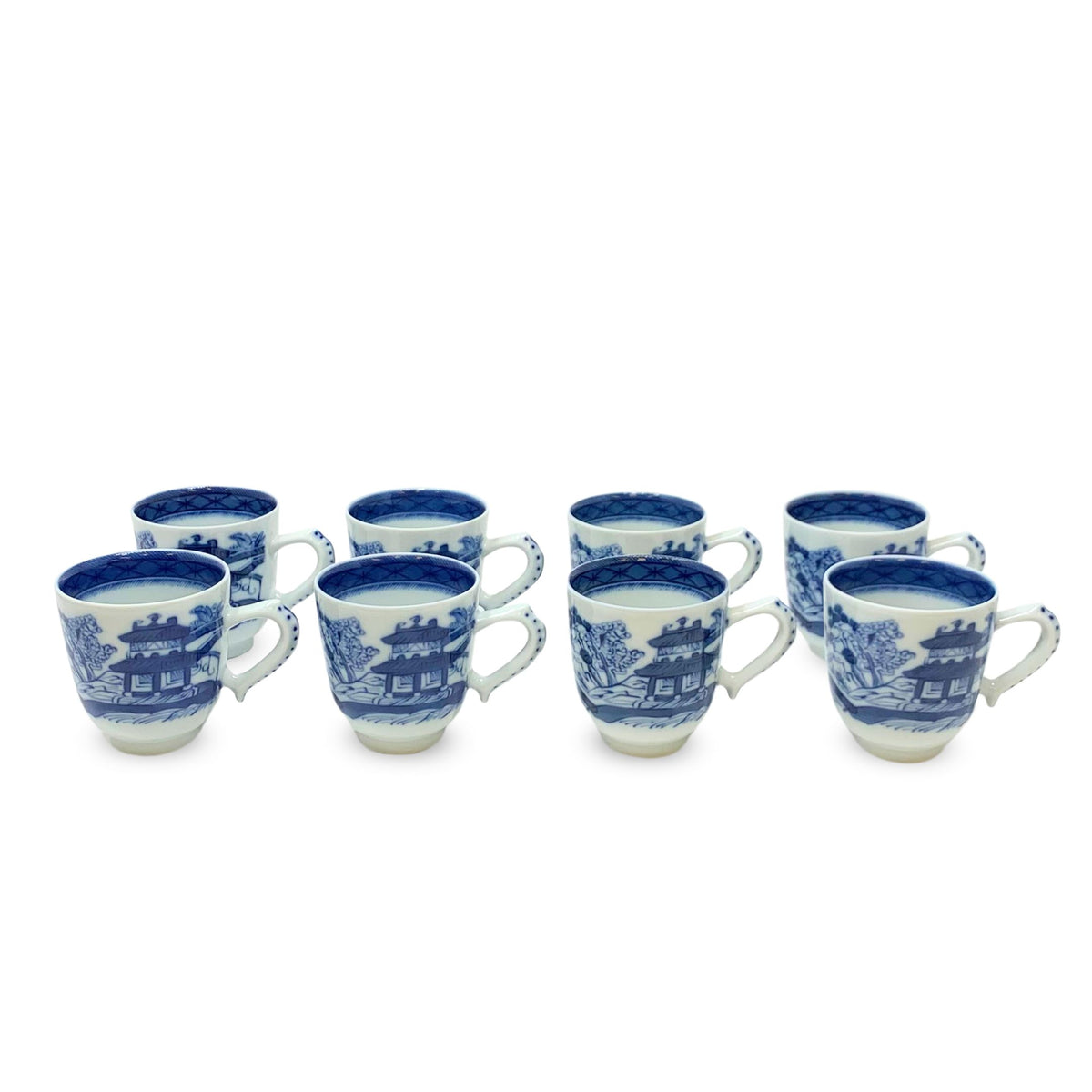 Mottahedeh Blue Canton Demitasse Cups (8)