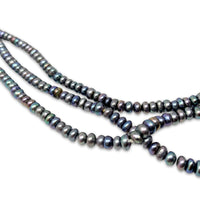 Vintage 5mm Tahitian Pearl 100" Necklace