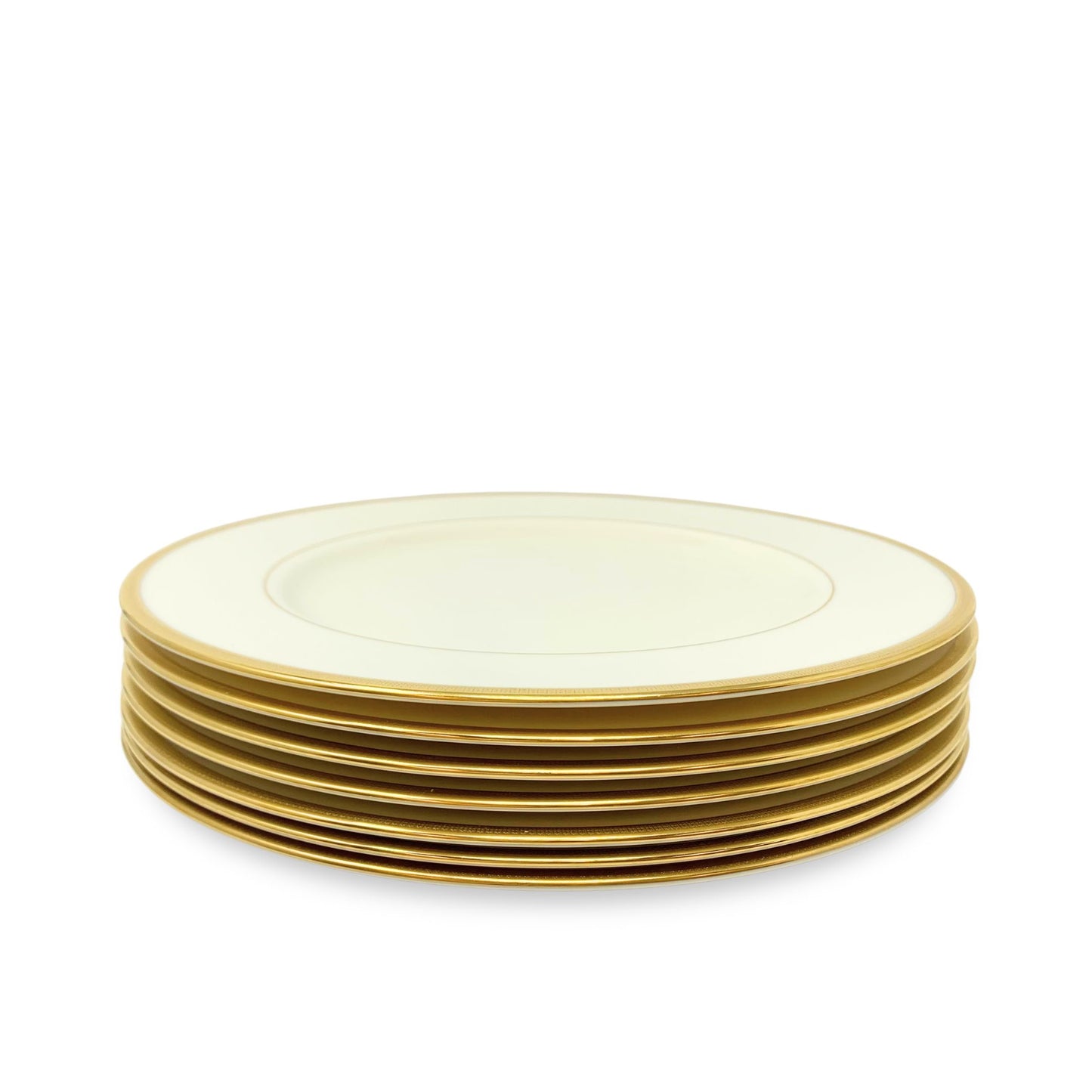 Lenox "Tuxedo" (Gold Backstamp) Dinner Plates (7)