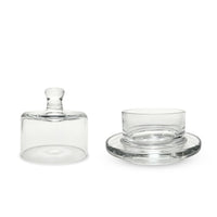 Individual Clear Glass Domed Butter Dishes (7)