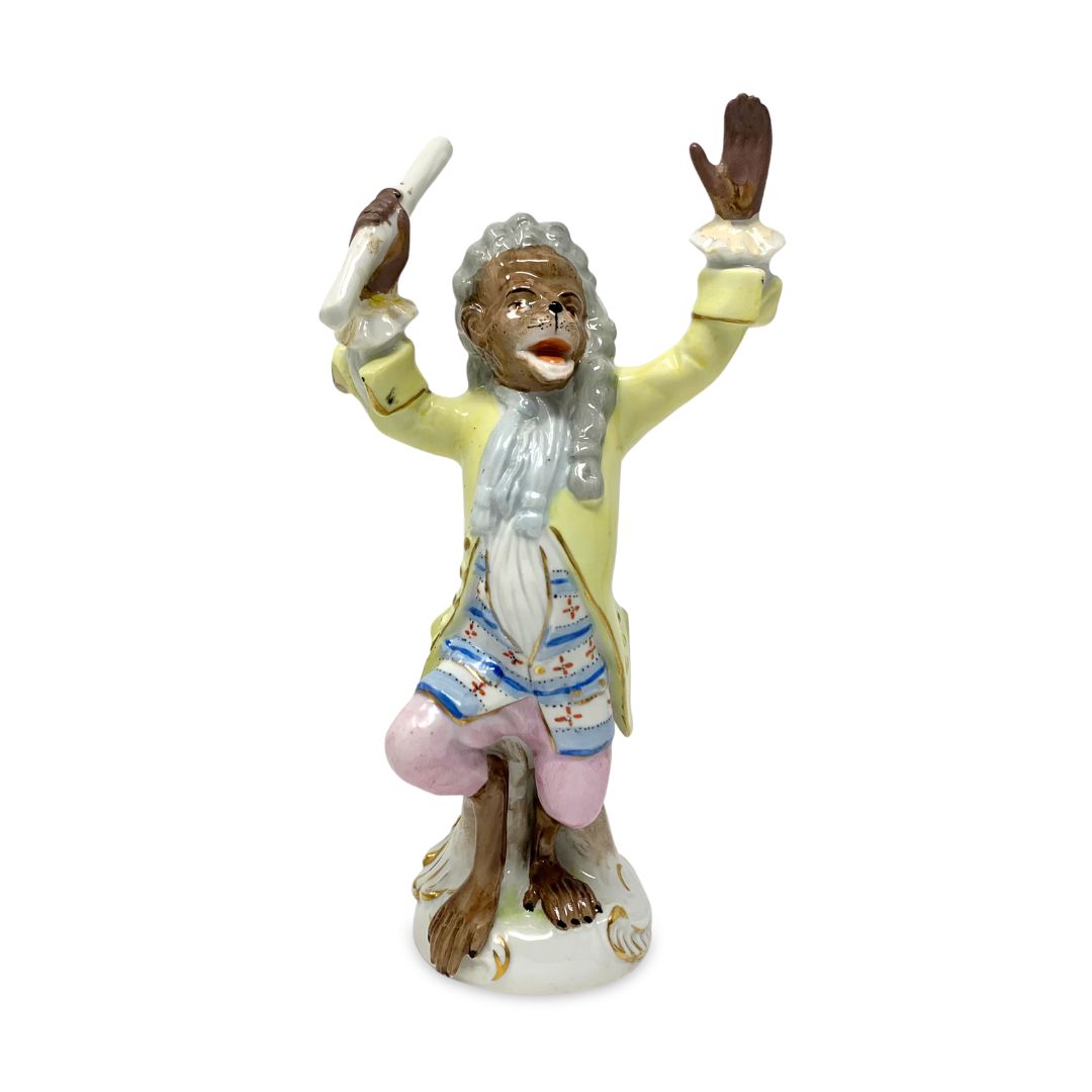 Meissen Style Continental Porcelain Monkey Band (7pcs)