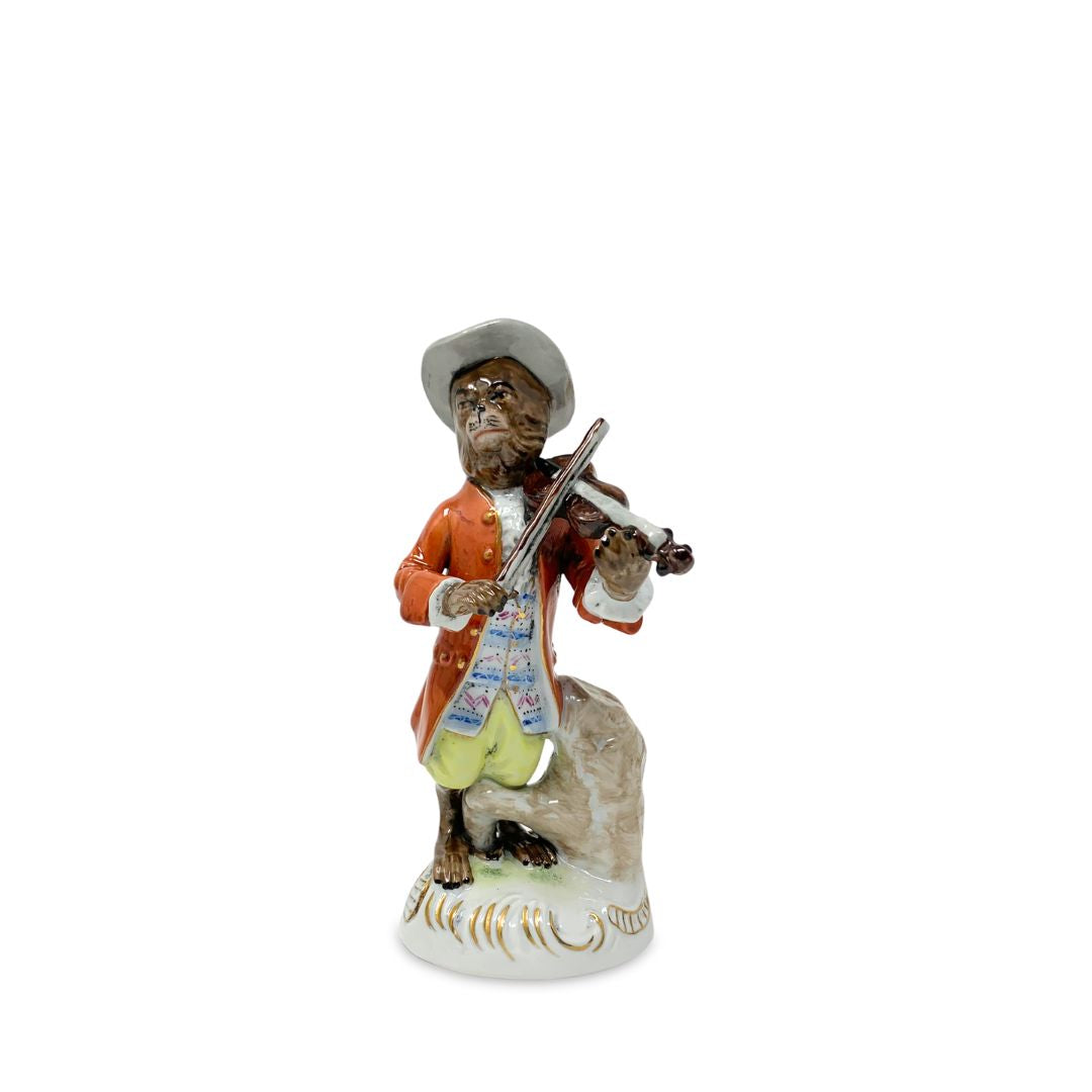 Meissen Style Continental Porcelain Monkey Band (7pcs)