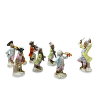 Meissen Style Continental Porcelain Monkey Band (7pcs)