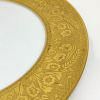 Wheeling Decorating Company Gold Rimmed Dinner/Cabinet Plates (8)