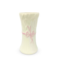 Belleek Typha Pink Ribbon 3.75" Spill Vase (2nd Black Mark)