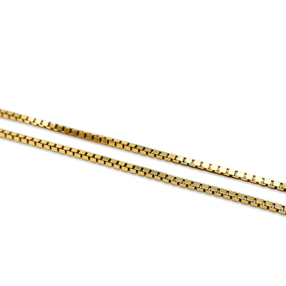 Italian 18K Gold 23" 1.6mm Box Chain