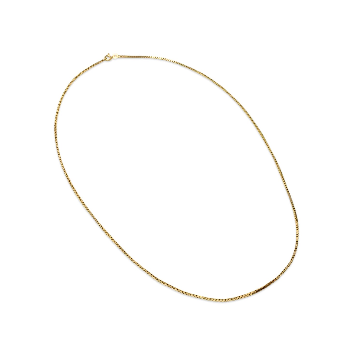 Italian 18K Gold 23" 1.6mm Box Chain