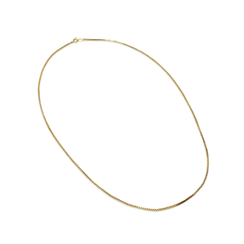 Italian 18K Gold 23" 1.6mm Box Chain