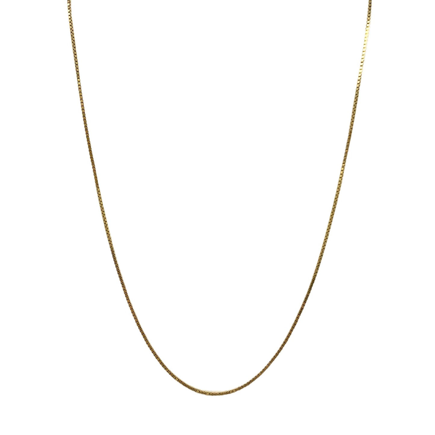 Italian 18K Gold 23" 1.6mm Box Chain