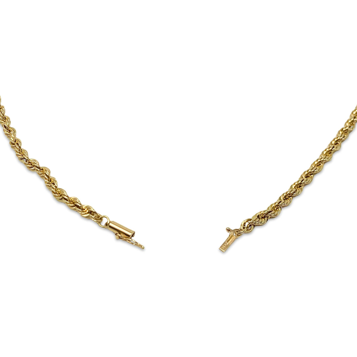 14K Gold 18" Rope Necklace