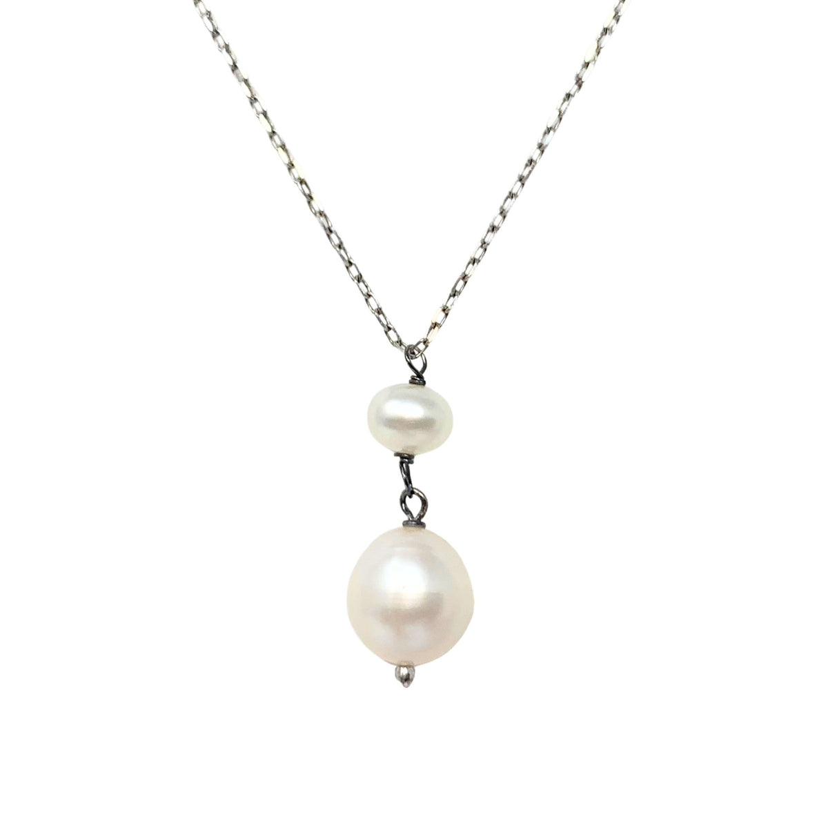 Helzberg Sterling & Pearl 17.5" Necklace