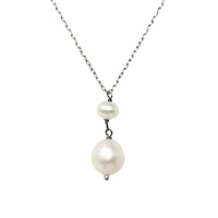 Helzberg Sterling & Pearl 17.5" Necklace