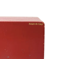 Italian Leather & Wood Playing Card Box