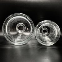 Global Views 2pc Hand Blown Ribbed Decanter Set