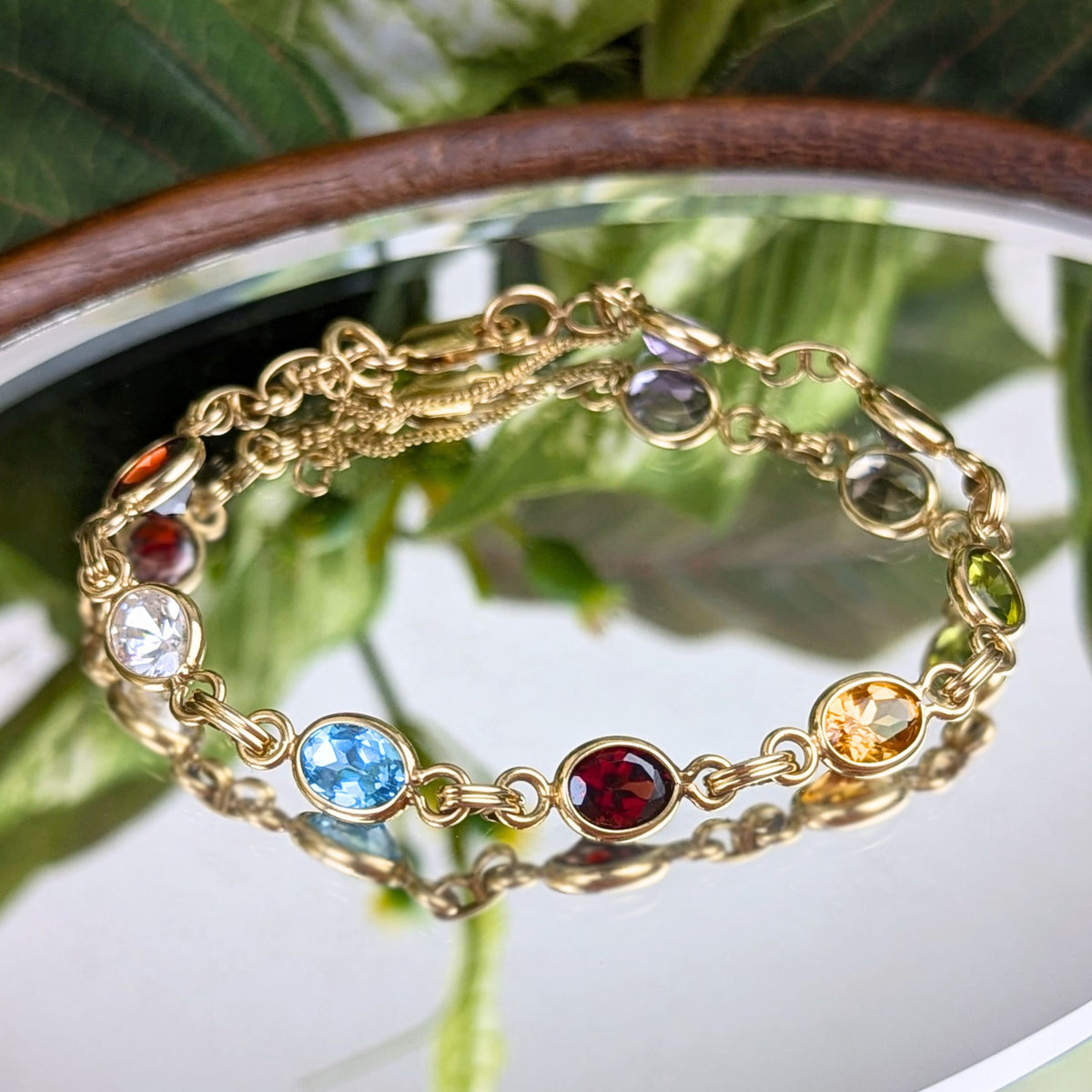 Van Dell 14K Gold & Semi-Precious Stone 8" Bracelet