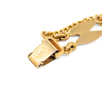 24K Gold & Jade 6.5" Bracelet