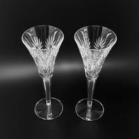 Waterford Crystal Millennium "Health" Pair of Champagne Toasting Flutes