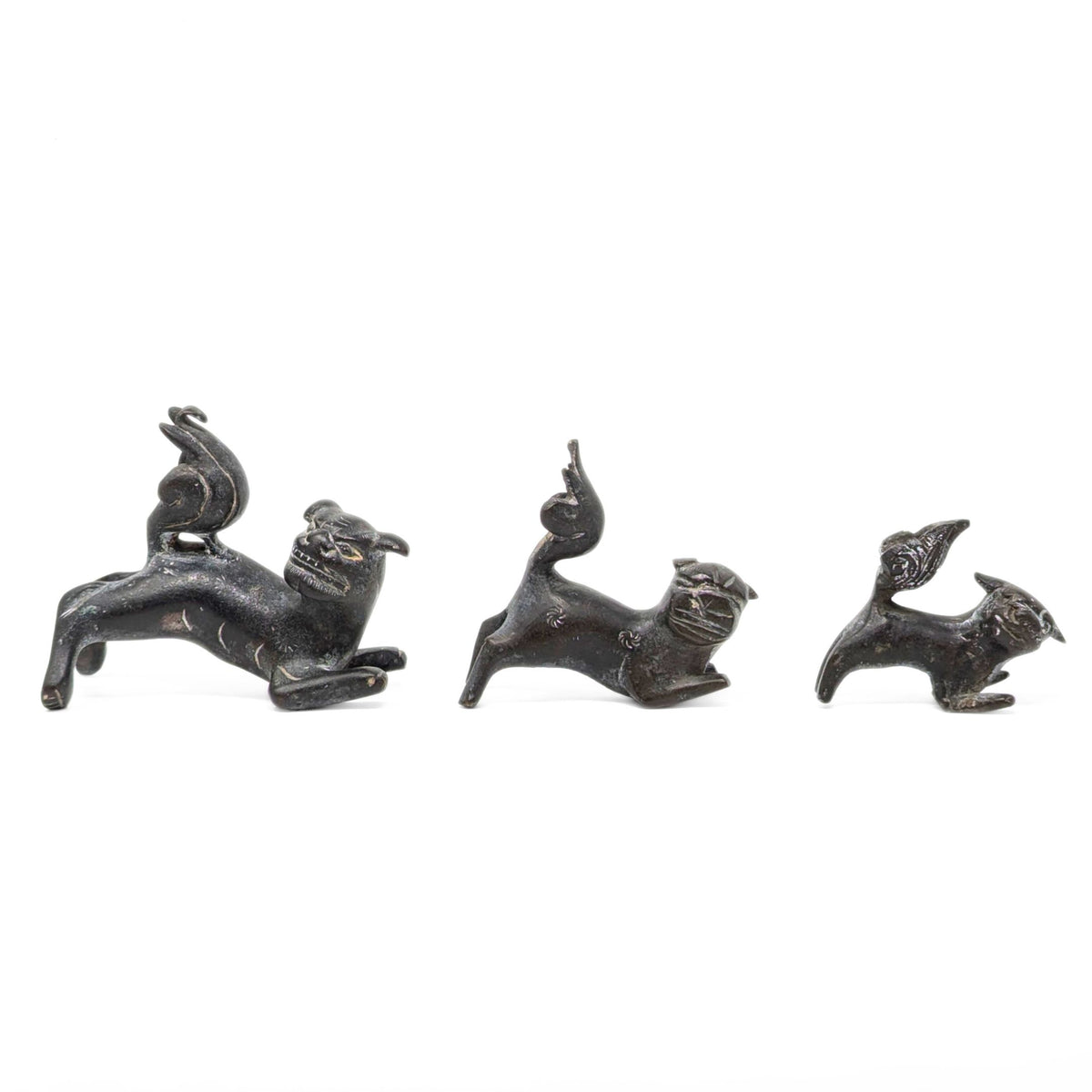 Mid-Century Chinese Bronze Guardian Lions