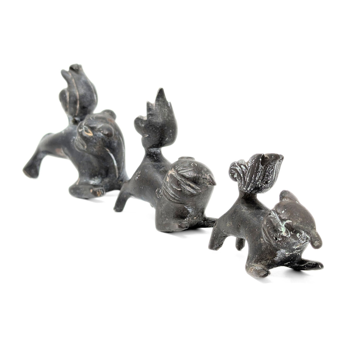 Mid-Century Chinese Bronze Guardian Lions