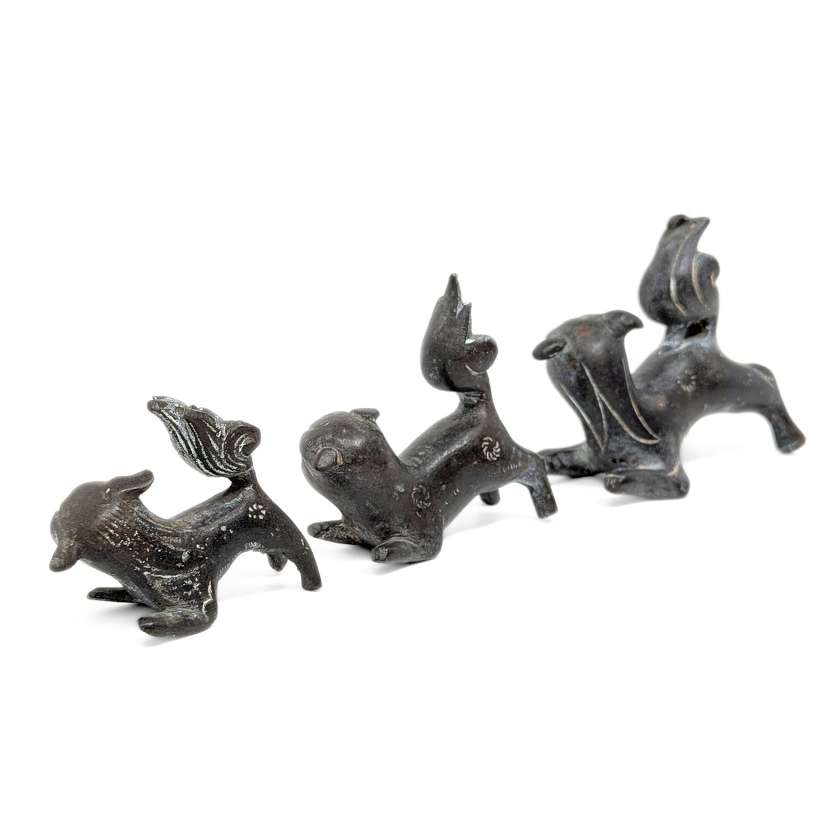 Mid-Century Chinese Bronze Guardian Lions