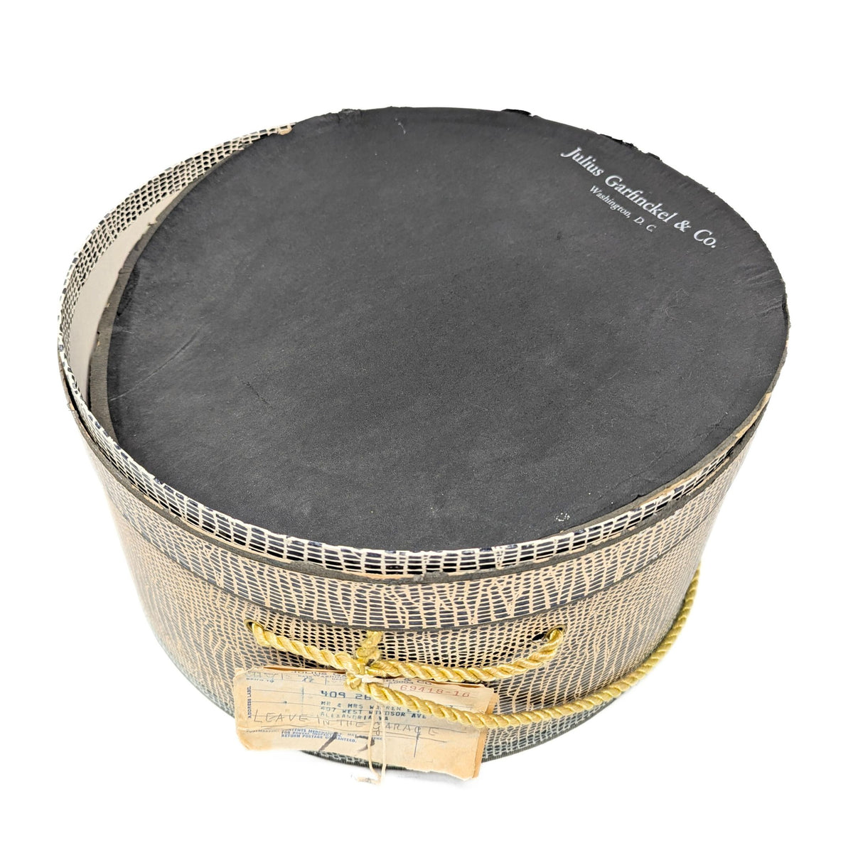 Julius Garfinkel & Co. Hat w/ Hat Box, circa 1960