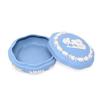 Wedgwood Pale Blue Jasperware 3pc Vanity Set