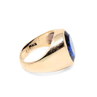 10K Gold Vintage Masonic Men's Ring - Size 8