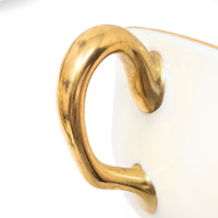 Lenox "Tuxedo" 20pc Footed Cup & Saucer Set (Gold Backstamp)