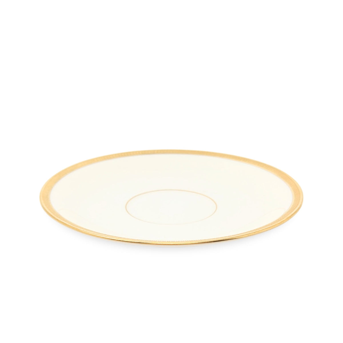 Lenox "Tuxedo" Set of 11 Saucers (Gold Backstamp)