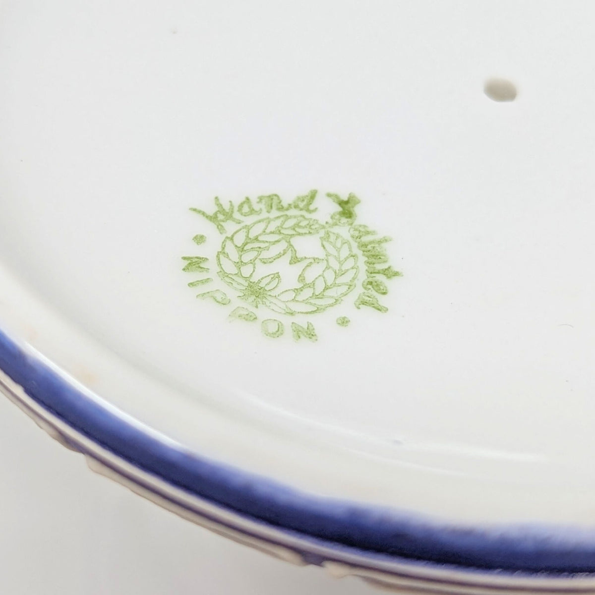 Nippon Lavender Moriage "Jasperware" Compote