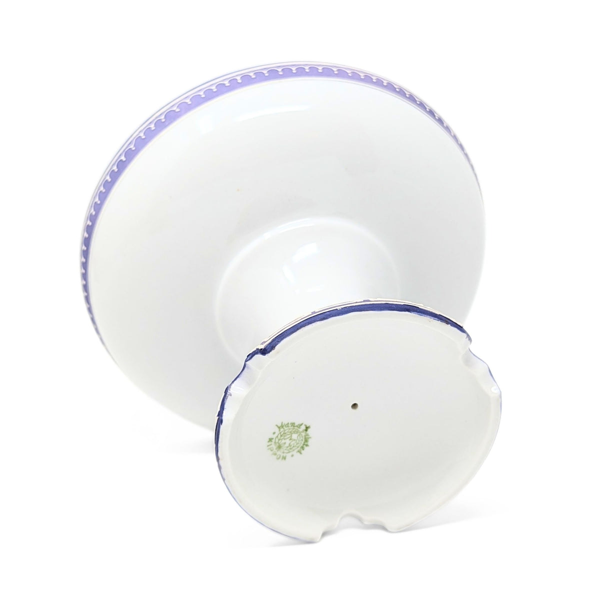 Nippon Lavender Moriage "Jasperware" Compote