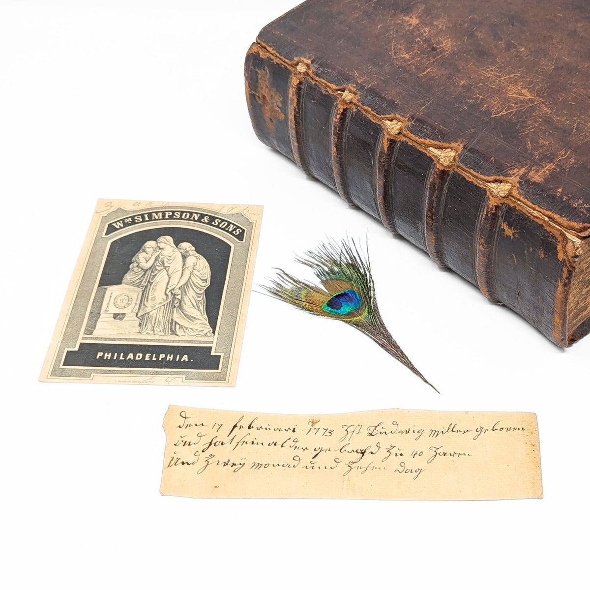 1763 German Bible Published in Germantown, PA by Christoph Sauer II