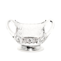 T. G. Hawkes Co. Sterling Footed Crystal Cream & Sugar