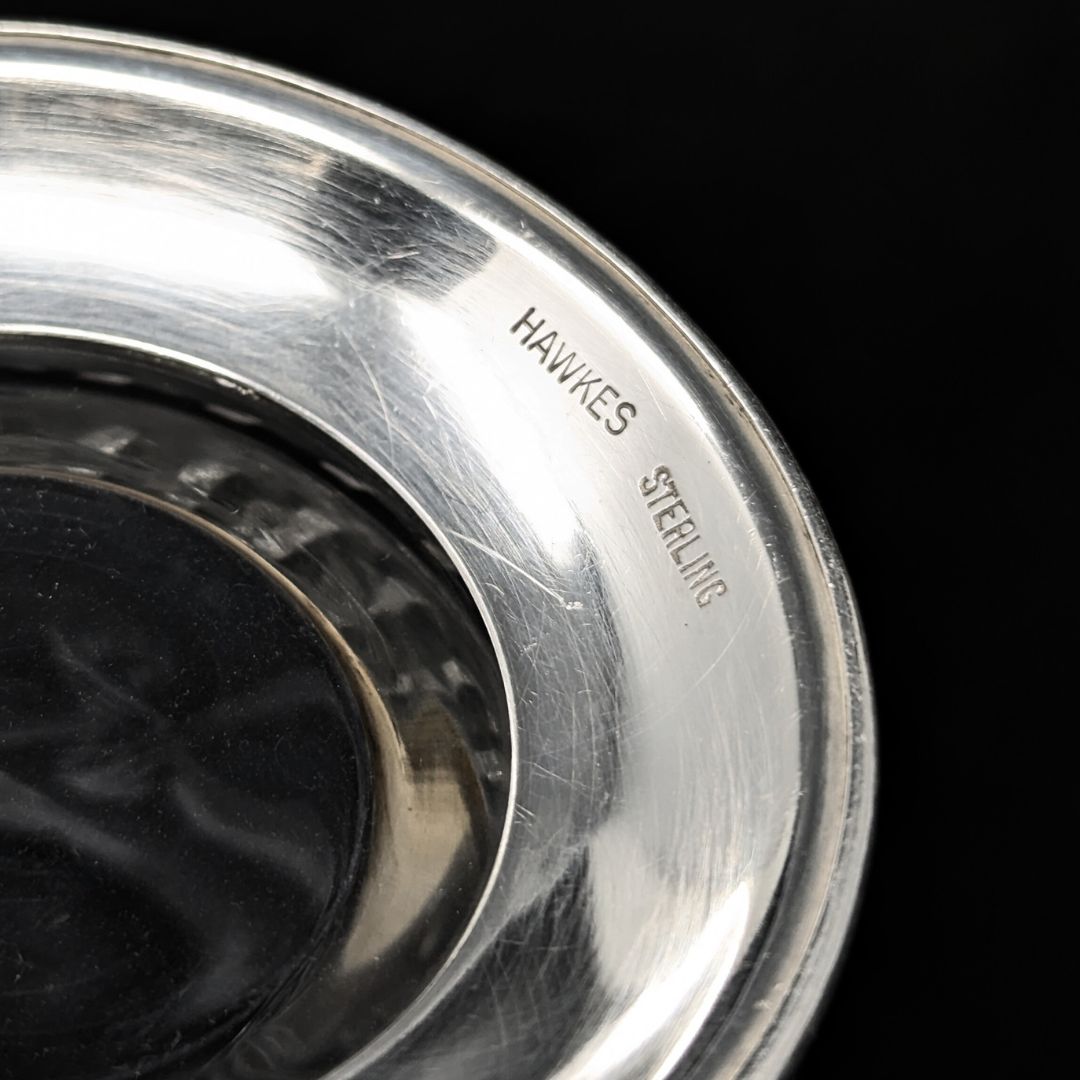 T. G. Hawkes Co. Sterling Footed Crystal Cream & Sugar